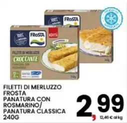 Interspar Filetti di merluzzo Frosta panatura con rosmarino offerta