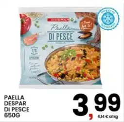 Interspar Paella di pesce Despar offerta