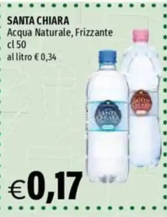 Santa Chiara Acqua Naturale, Frizzante