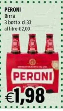 Hurrà Peroni birra offerta