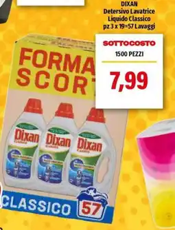 Hurrà Dixan Detersivo Lavatrice Liquido Classico offerta