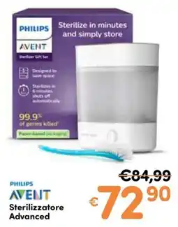 B di Bimbi Philips Avent Sterilizzatore Advanced offerta