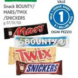 Famila Snack BOUNTY/MARS/TWIX/SNICKERS offerta