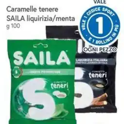 Famila Caramelle tenere SAILA liquirizia/menta offerta
