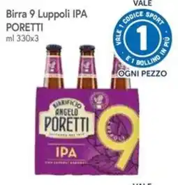 Famila Birra 9 Luppoli IPA Poretti offerta