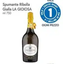 Famila Spumante Ribolla Gialla LA GIOIOSA offerta