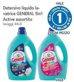 Famila Detersivo liquido lavatrice GENERAL 5in1 Active offerta