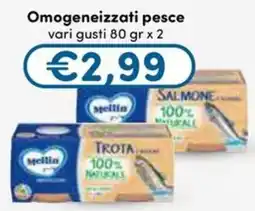B di Bimbi Omogeneizzati pesce Mellin offerta