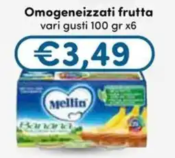 B di Bimbi Omogeneizzati frutta Mellin offerta