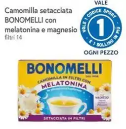 Famila Camomilla setacciata Bonomelli con melatonina e magnesio offerta