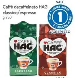 Famila Caffè decaffeinato HAG classico/espresso offerta