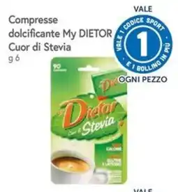 Famila Compresse dolcificante My DIETOR Cuor di Stevia offerta