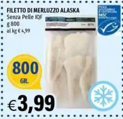 Hurrà Filetto di merluzzo Alaska offerta