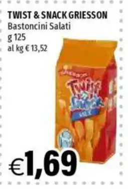 Hurrà Twist & Snack Griesson Bastoncini Salati offerta