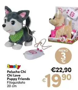 B di Bimbi Smoby Peluche Chi Chi Love Puppy Friends offerta