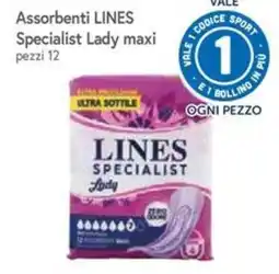 Famila Assorbenti Lines Specialist Lady maxi offerta