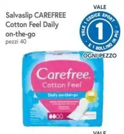 Famila Salvaslip CAREFREE Cotton Feel Daily on-the-go offerta