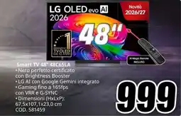 MediaWorld Smart TV 48" 48C65LA offerta