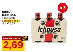 Alì Supermercati Birra Ichnusa non filtrata offerta