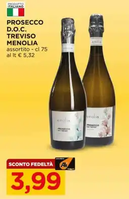 Alì Supermercati Prosecco D.O.C. Treviso Menolia offerta