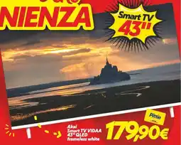 Iper Super Conveniente Akai Smart TV VIDAA 43" QLED frameless white offerta