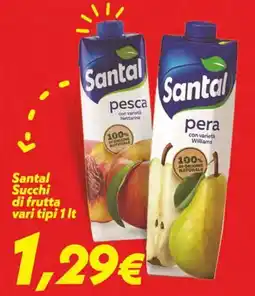 Iper Super Conveniente Santal Succhi di frutta offerta