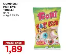 Alì Supermercati Gommosi pop eye trolli offerta