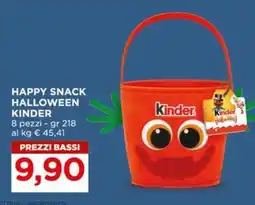 Alì Supermercati Happy Snack Halloween Kinder offerta