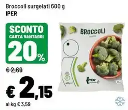 Iper La Grande Broccoli surgelati Iper offerta