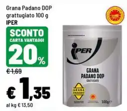 Iper La Grande Grana Padano DOP grattugiato Iper offerta