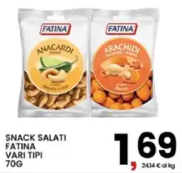 Interspar Snack salati Fatina vari tipi offerta