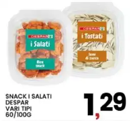 Interspar Snack i salati Despar offerta