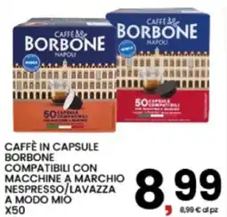 Interspar Caffè in capsule Borbone offerta