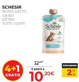 Arcaplanet Schesir Busta Gatto Kitten offerta