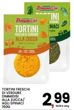 Interspar Tortini freschi di verdure Dimmidisi alla zucca offerta