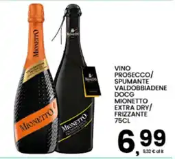 Interspar Vino Prosecco/Spumante Valdobbiadene Docg Mionetto Extra Dry/Frizzante offerta