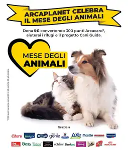 Arcaplanet Donazione per il Mese degli Animali offerta