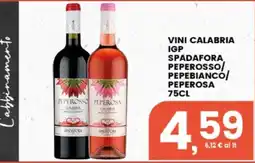 Interspar Vini Calabria IGP Spadafora Peperosso/Pepebianco/Peperosa offerta