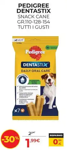 Arcaplanet Pedigree Dentastix snack cane offerta
