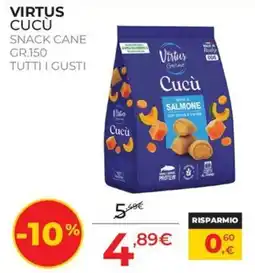 Arcaplanet Virtus Cucù snack cane offerta