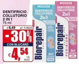 Il Gigante Dentifricio collutorio 2in1 Biorepair offerta
