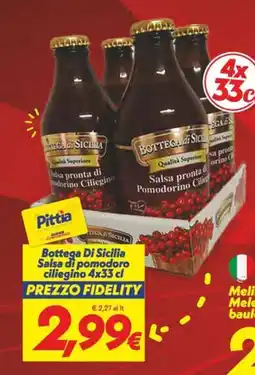 Iper Super Conveniente Bottega Di Sicilia Salsa di pomodoro ciliegino offerta