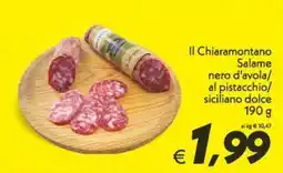 Iper Super Conveniente Il Chiaramontano Salame nero d'avola offerta
