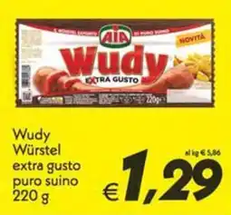 Iper Super Conveniente Wudy Würstel extra gusto puro suino offerta