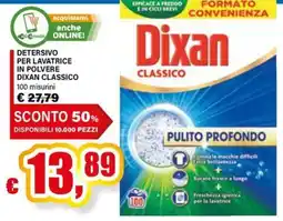 Il Gigante Detersivo per lavatrice in polvere Dixan Classico offerta