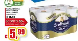 Il Gigante Carta igienica Scottonele Scottex Maxi offerta