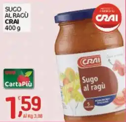 Crai Sugo al ragù Crai offerta