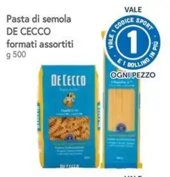 Pasta di semola DE CECCO