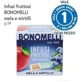 Famila Infusi fruttosi Bonomelli mela e mirtillo offerta
