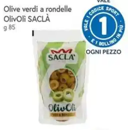 Famila Olive verdi a rondelle OlivOli SACLA offerta